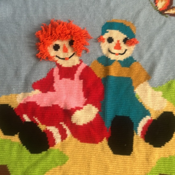 Vintage Raggedy Ann blanket - Picture 2 of 6